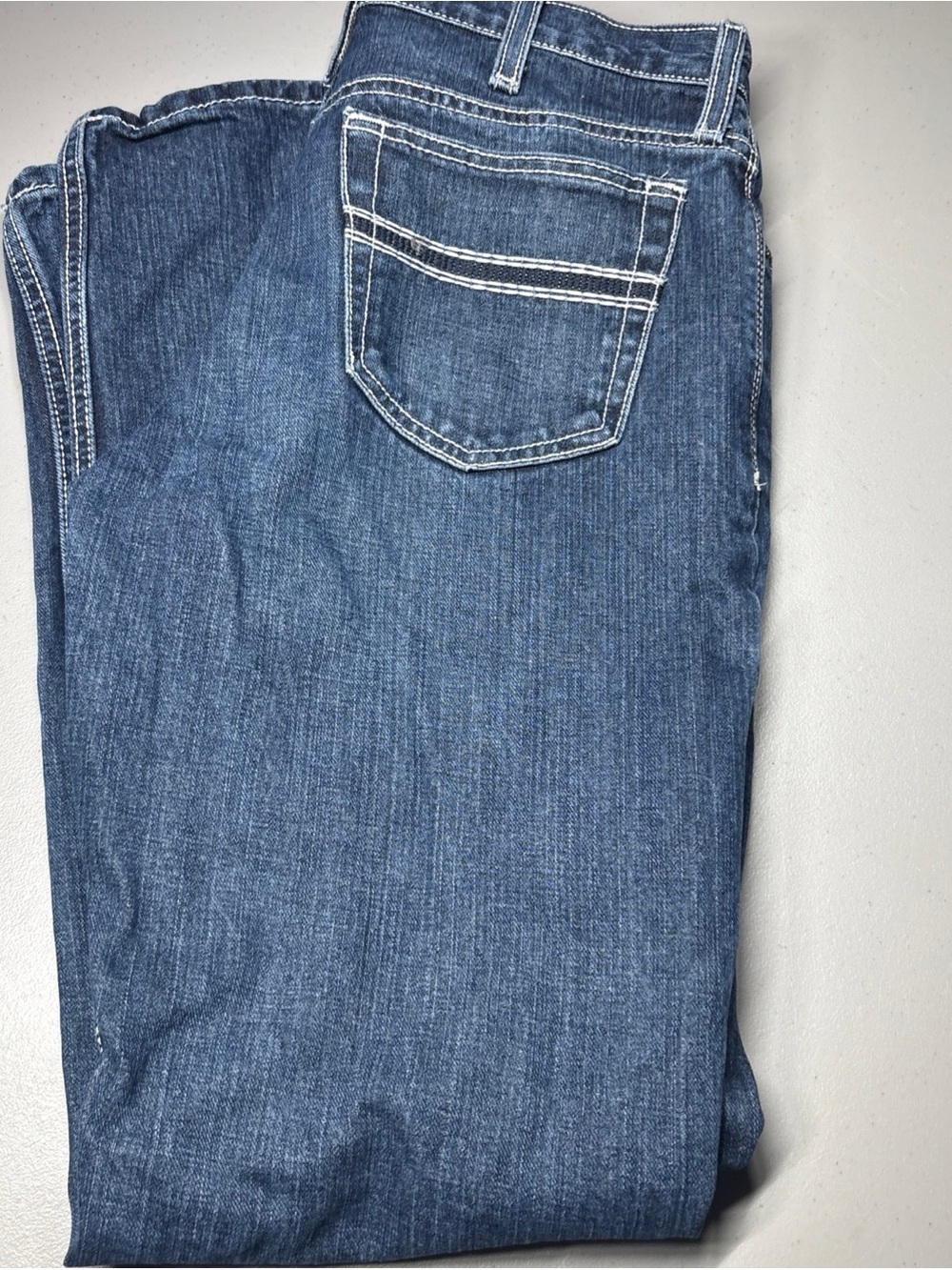 Cinch Men's White Label Relaxed Fit Straight Leg Jeans 32X32 Blue Western Boot